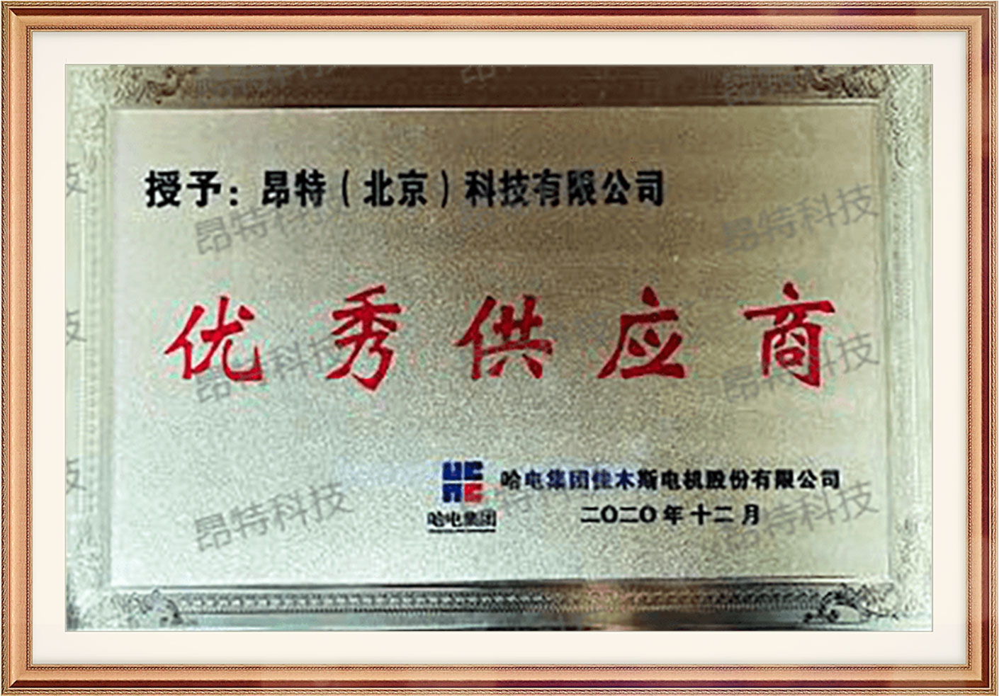 哈电优秀供应商